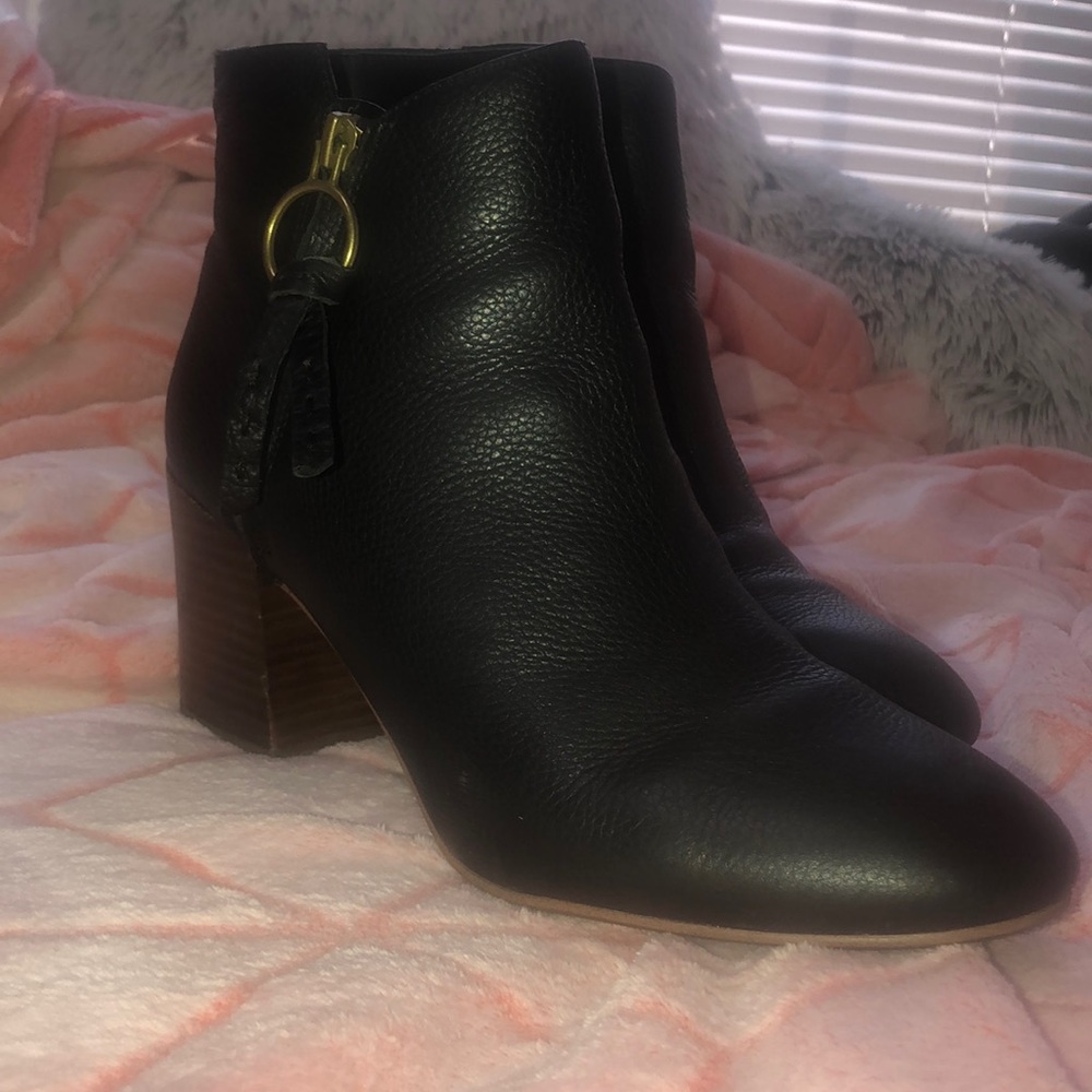 Franco Sarto Black Booties. New!